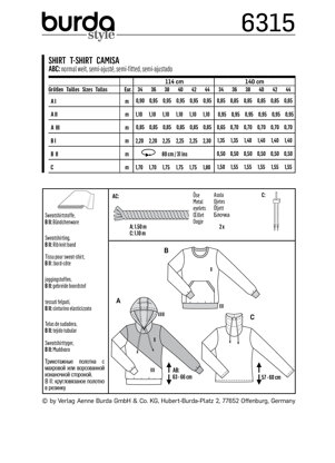 Burda Style Misses' Hoodie B6315 - Paper Pattern, Size 8-18