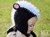 Daisy the Skunk Crochet Hat