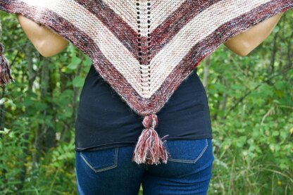 Flickering Flames Shawl