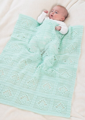 Blankets and Shawl in Sirdar Snuggly 4 Ply 50g - 1368 - Downloadable PDF