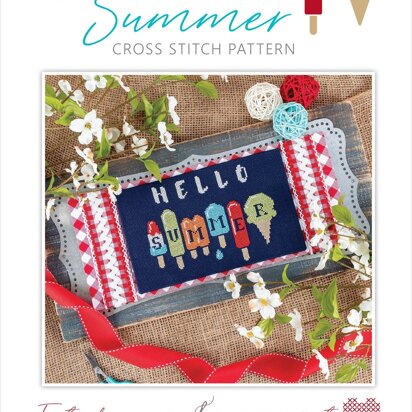 It's Sew Emma Hello Summer Cross Stitch Pattern - ISE443 - Leaflet