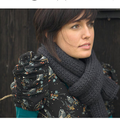 Cherish Scarf in Rowan Big Wool - D135 - Downloadable PDF