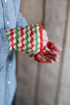 Bubble & Squeak Fingerless Mittens