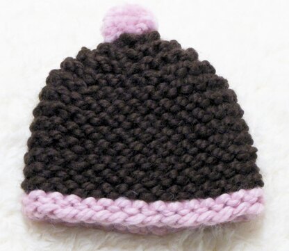 Cherry Chocolate Baby Cocoon, Hat Plus POD