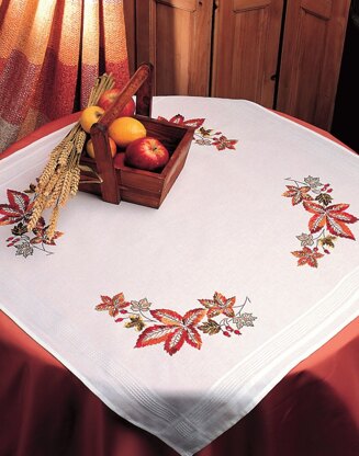 Anchor Freestyle - Autumn Tablecloth Embroidery Kit - 80cm x 80cm