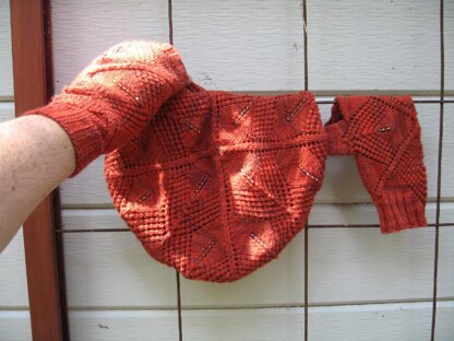 Garden Trellis Trio, Fingerless Gloves