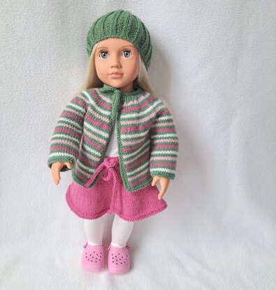 Doll Cardigan Set