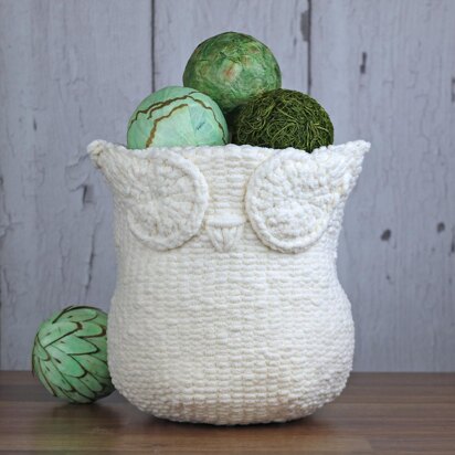 Owl Knit Basket