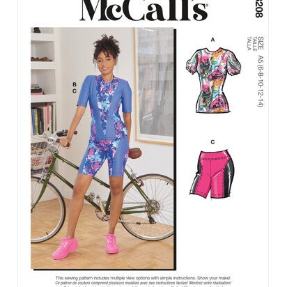 McCall's Misses' Tops & Shorts M8208 - Sewing Pattern