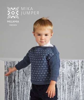 Mika Pullover für Kinder - Strickanleitung in MillaMia Naturally Soft Aran