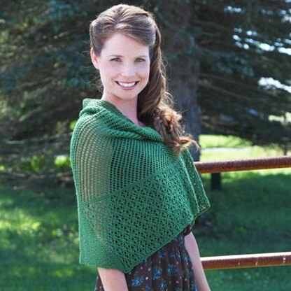 496 Greenway Shawl - Knitting Pattern for Women in Valley Yarns 2/10 Merino Tencel