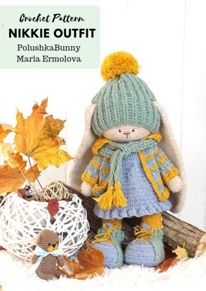 Doll Toy Clothes - Crochet Pattern - Outfit Nikkie