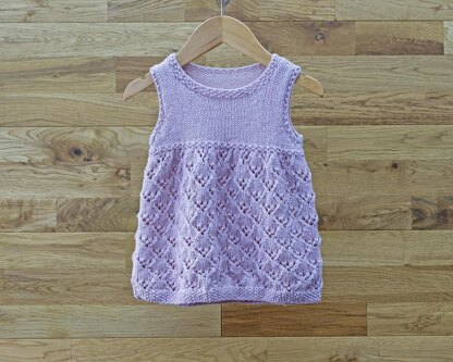 P141 Lacy Triangles Pinafore Dress