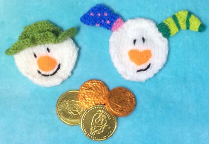 Snowman and Snowdog Coin Gift Bag