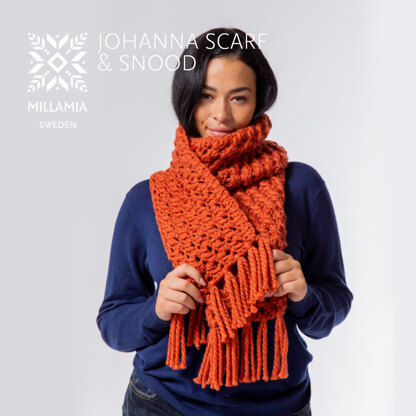 Johanna Scarf & Cowl - Knitting Pattern for Women in MillaMia Naturally Soft Super Chunky by MillaMia