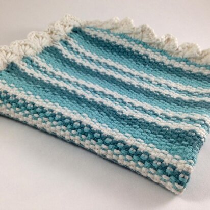 Scalloped Edge Dish Cloth - knitting pattern