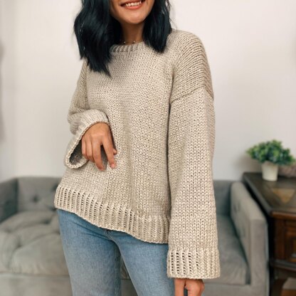 Easy knitted sweater