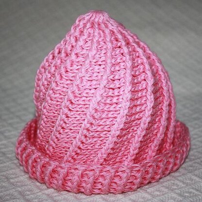 Swirl Hat (knit look)