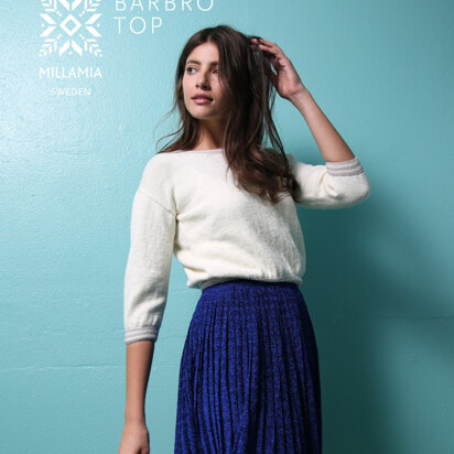 Barbro Top - Knitting Pattern For Women in MillaMia Naturally Soft Merino
