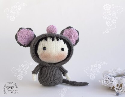 Gray Mouse Doll