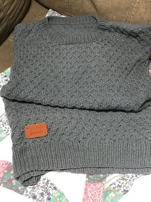 Honeycomb stitch sweater