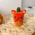 Cupcake pumpkin cat crochet pattern, PDF, amigurumi halloween pattern