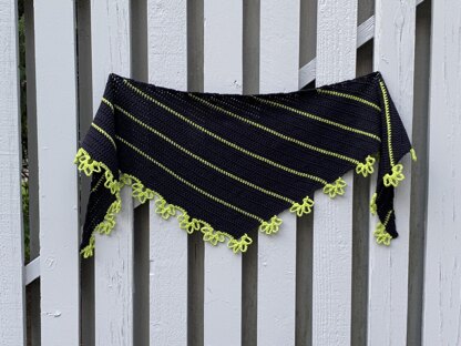 Flower Stripe Shawl