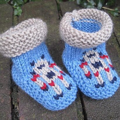 Robot Baby Booties