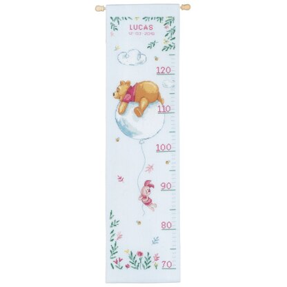 Vervaco Disney - Winnie the Pooh and Balloon Cross Stitch Kit - 18cm x 70cm