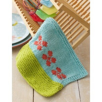 Garden Grows Dishcloth in Lily Sugar 'n Cream Solids - knitting pattern