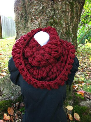 Karen: A Puff Stitch Infinity Scarf