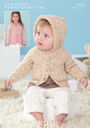 Baby and Child's Cardigans in Sirdar Peekaboo DK - 4456 - Downloadable PDF