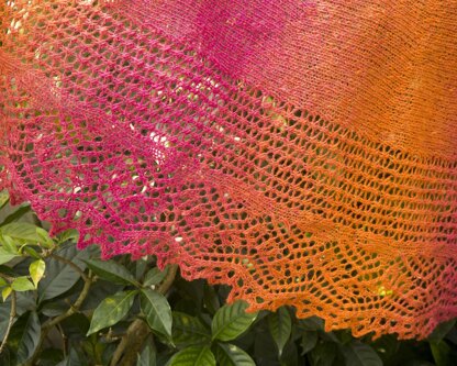 Firebird shawl