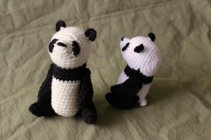 テディベア型パンダあみぐるみ / Teddy Panda bear amigurumi