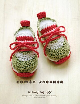Crochet Baby Pattern Comfy Baby Sneakers Crochet Baby Shoes Crochet Booties Crochet Pattern Newborn Sneakers Newborn Shoes CS01-P-PAT