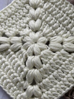Puff stitch Granny Square