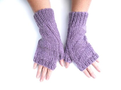 3 hearts fingerless gloves