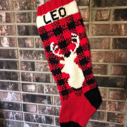 Plaid Deer Hunter Stocking