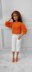 Pink sweater for dolls