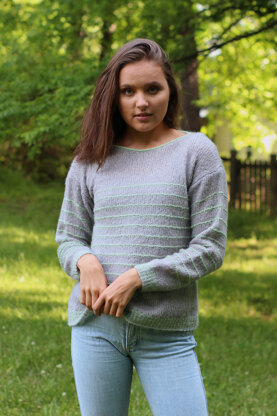 Ridgeline Pullover in Universal Yarn Finn & Rozetti Yarns Alaska - Downloadable PDF