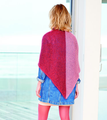 Triangular Shawl in Rico Essentials Super Kid Mohair Loves Silk - 763 - Downloadable PDF