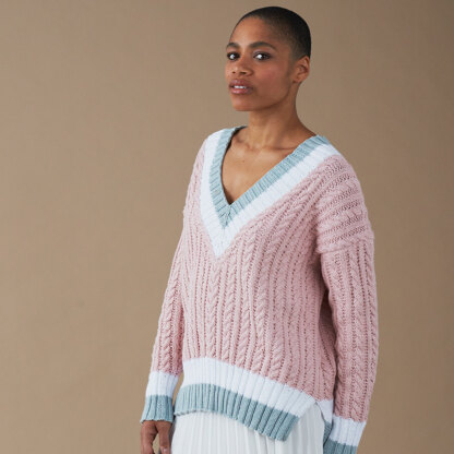 Patsy Jumper - Knitting Pattern For Women in Debbie Bliss Cotton DK