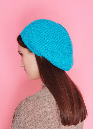 "Forest Moss Beanie" - Beanie Knitting Pattern in Paintbox Yarns Simply Aran