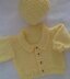 Lemon Cardigan and Beanie hat set