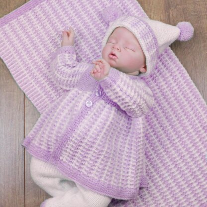 Knitting Pattern Baby Set & Blanket/Afghan #216