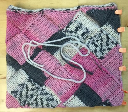 Entrelac Project Bag