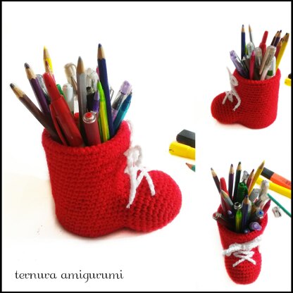 Crochet pattern for pen holder