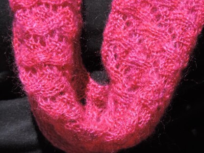 False Cable Lace Cowl