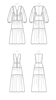 New Look Misses' Dress N6718 - Paper Pattern, Size A (8-10-12-14-16-18-20)