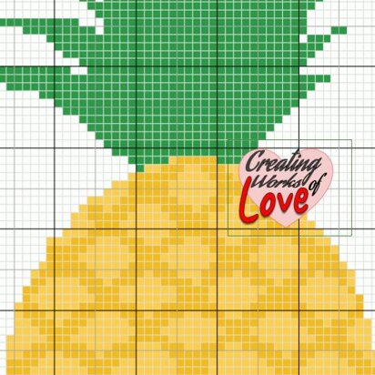 Pineapple C2C Stitch Graph